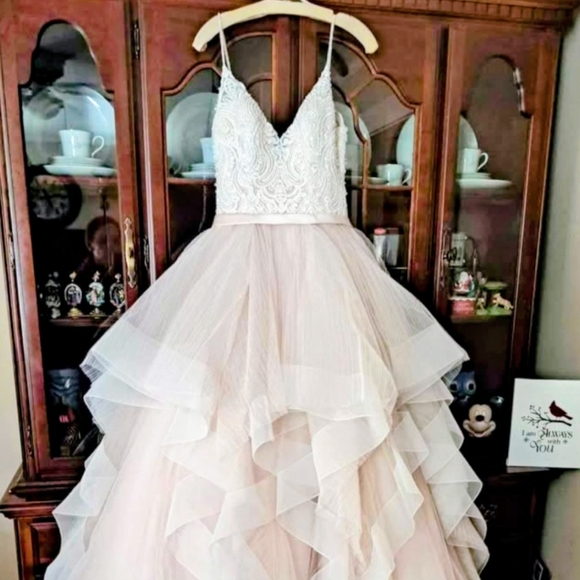 Allure Bridals Champagne Wedding Dress - New Unaltered